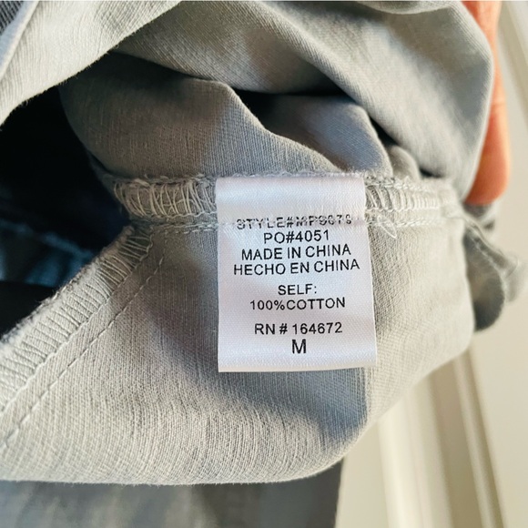 &merci Light Blue Gray Casual Relaxed Cotton Overalls | NWT | Medium - Picture 5 of 6